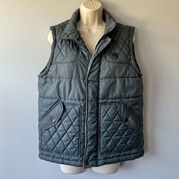 Lifted Research Group (LRG) Gray Puffer Vest Size Small - Picture 1 of 13